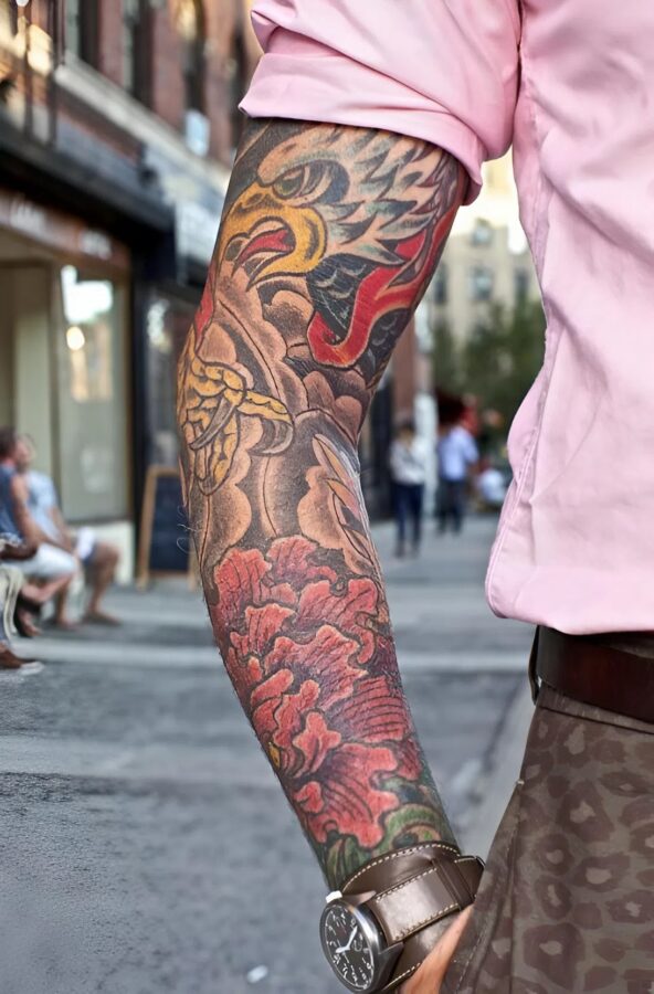 På bussen skällde en äldre kvinna ut en ung kille för hans tatueringar, och killen brydde sig inte… tills detta hände…